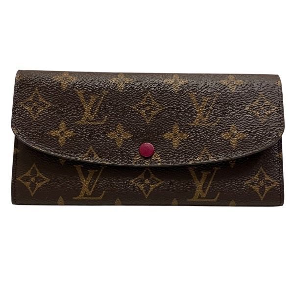 ルイヴィトン Louis Vuitton モノグラム ポルトフォイユ エミリー M60136 長財布 2つ折り財布 レディース