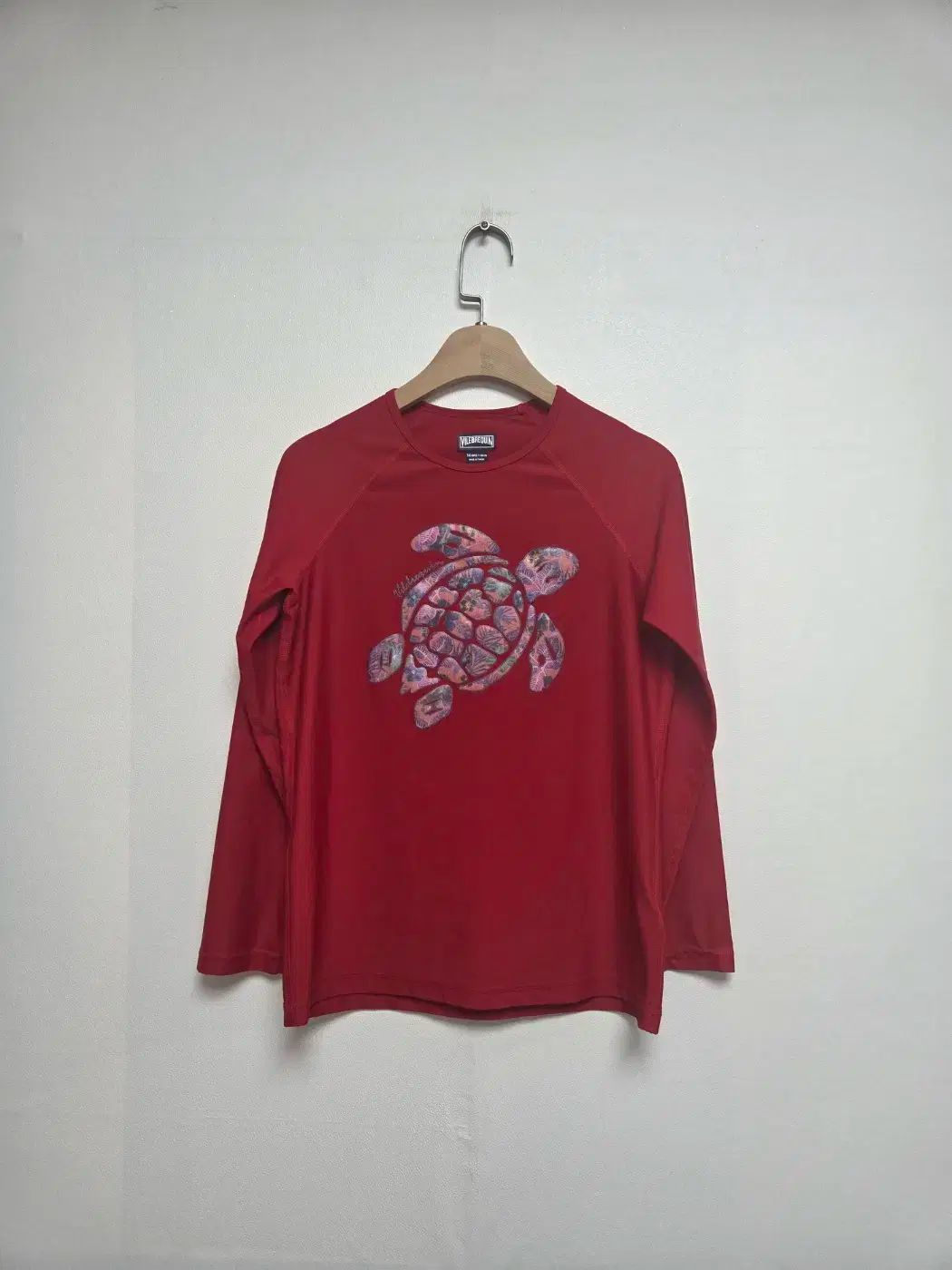 ビルボクア キッズ 長袖 ラッシュガード 赤 14Y