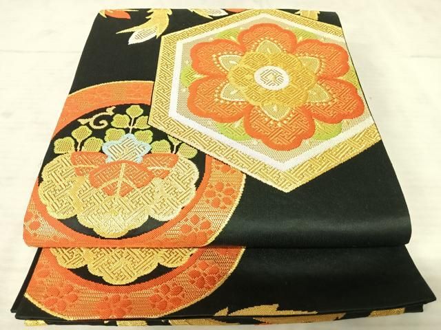 菊　一平安代小柄袋 菊 一平安代小柄袋 平和屋着物◎六通柄袋帯 唐織 鳳凰