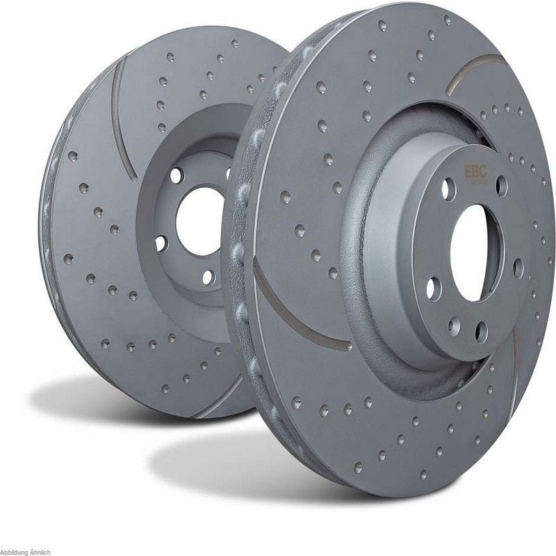 EBC / イービーシーブレーキ ターボグルーブディスク ブラック (253mm) | GD2091