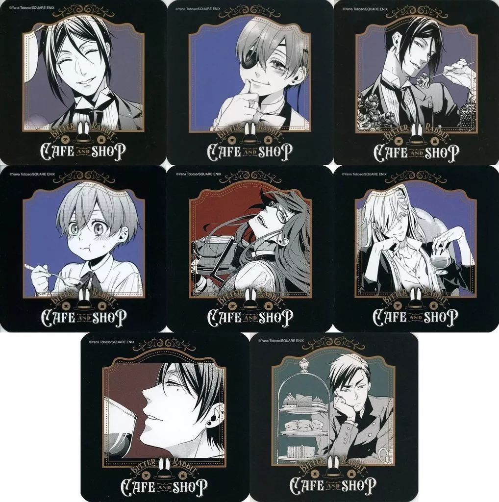 中古】コースター 全8種セット オリジナルコースター 「黒執事