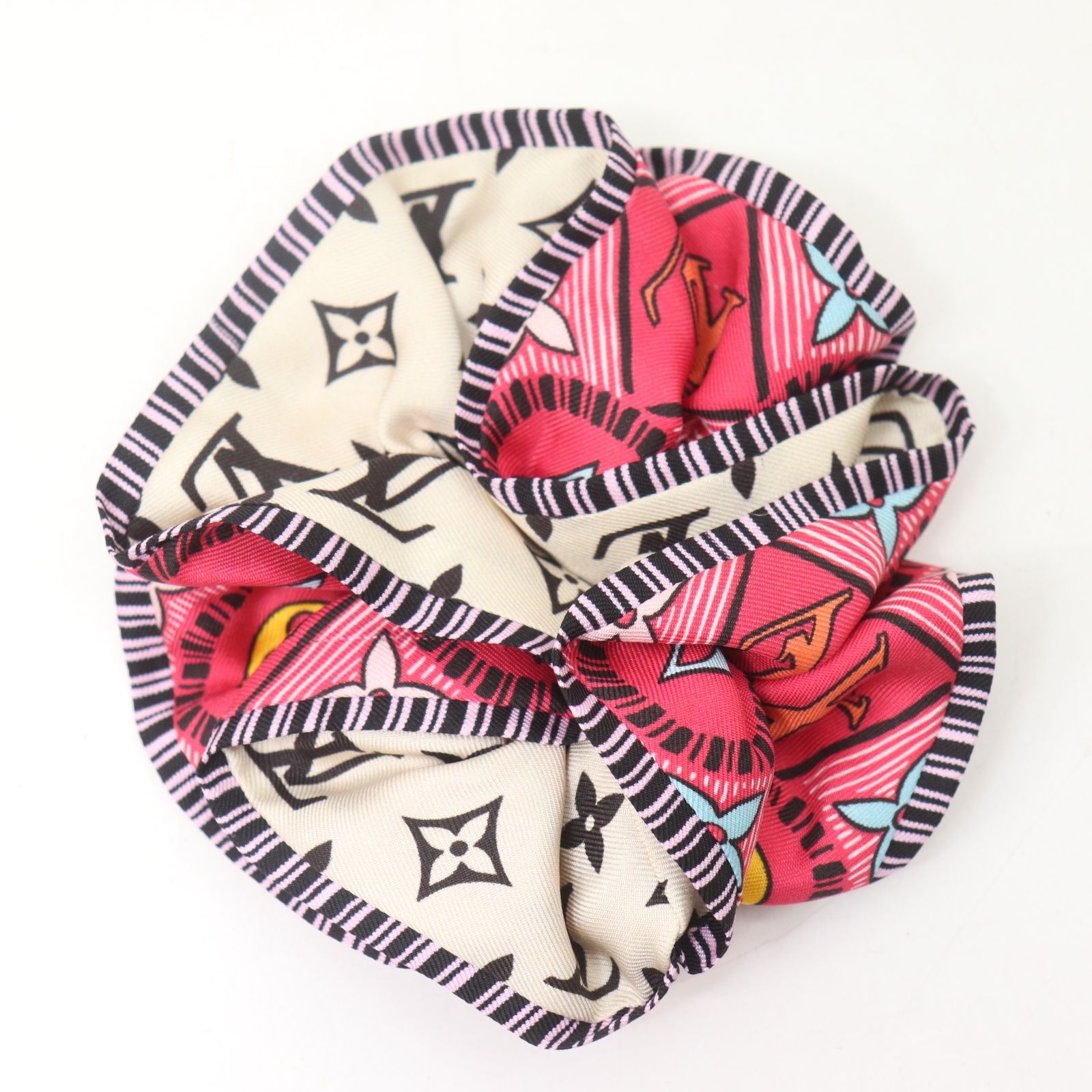 ITGO7VG3GSQO LOUIS VUITTON ルイヴィトン ヘア シュシュ モノグラム タイルズ M78435 レディース