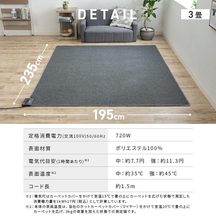 自動OFF 電気カーペット