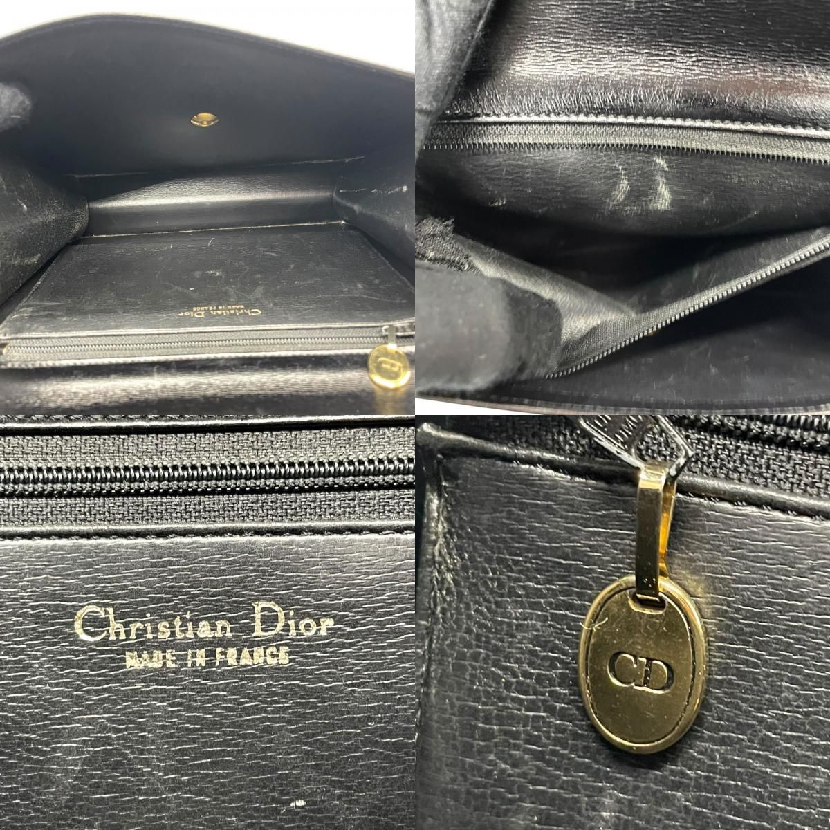 美品 Christian Dior クリスチャン 本物 ディオール ハンドバッグ 黒  