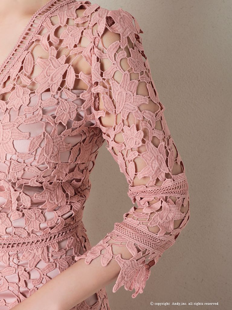 ピンクベージュ [OK2791-Lilac-2308] dress 【ANDY/アンディ】高級  