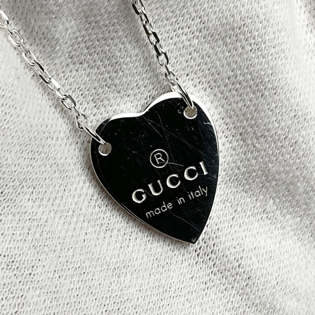 アウトレット(キズあり)] グッチ ネックレス ペンダント GUCCI TRADEMARK レディース トレードマーク刻印 ハートモチーフ  シルバー925 アクセサリー 223512-J8400-8106 - メルカリ