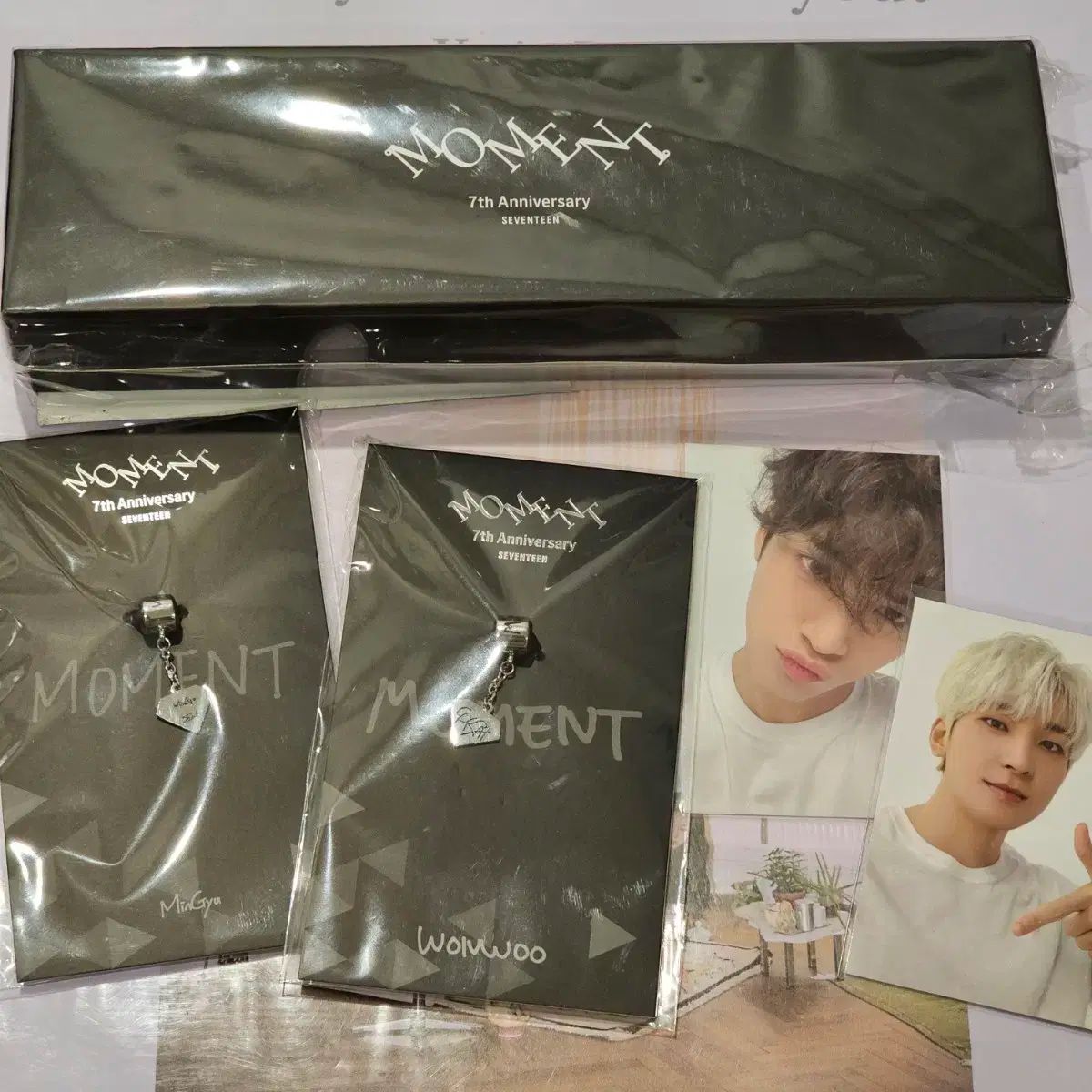 SEVENTEEN 7th Anniversary MOMENT Wonwoo Charm + Photo card