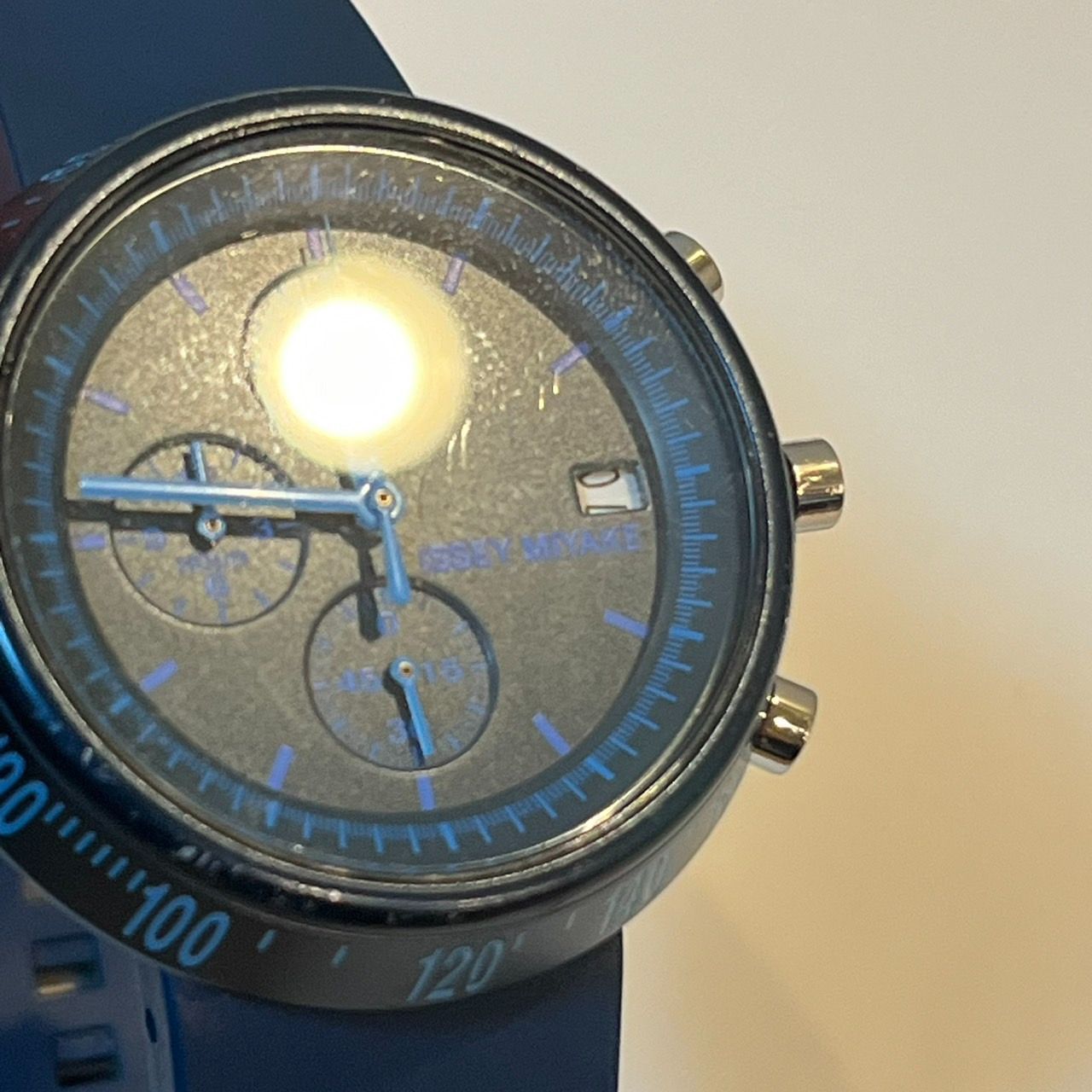 ISSEY MIYAKE イッセイミヤケ トラぺゾイド 腕時計 ネイビー 深澤直人