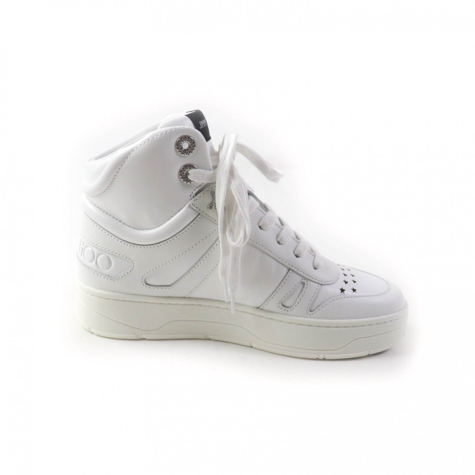 未使用品☆JIMMY CHOO ジミーチュウ HAWAII HI TOP レザー ロゴ 