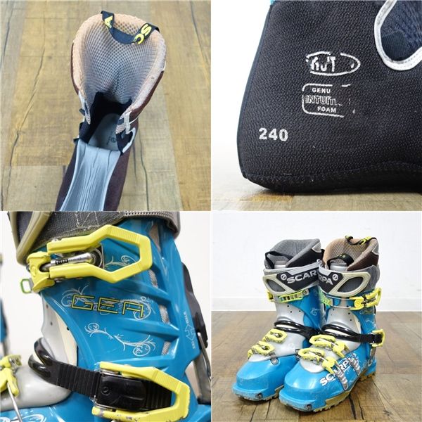 スカルパ SCARPA GEA ゲア スキー ブーツ バックカントリー テック TECH TLT レディース 280mm シェルのみ インナー無し スカルパ SCARPA GEA ゲア スキー ブーツ バックカントリー