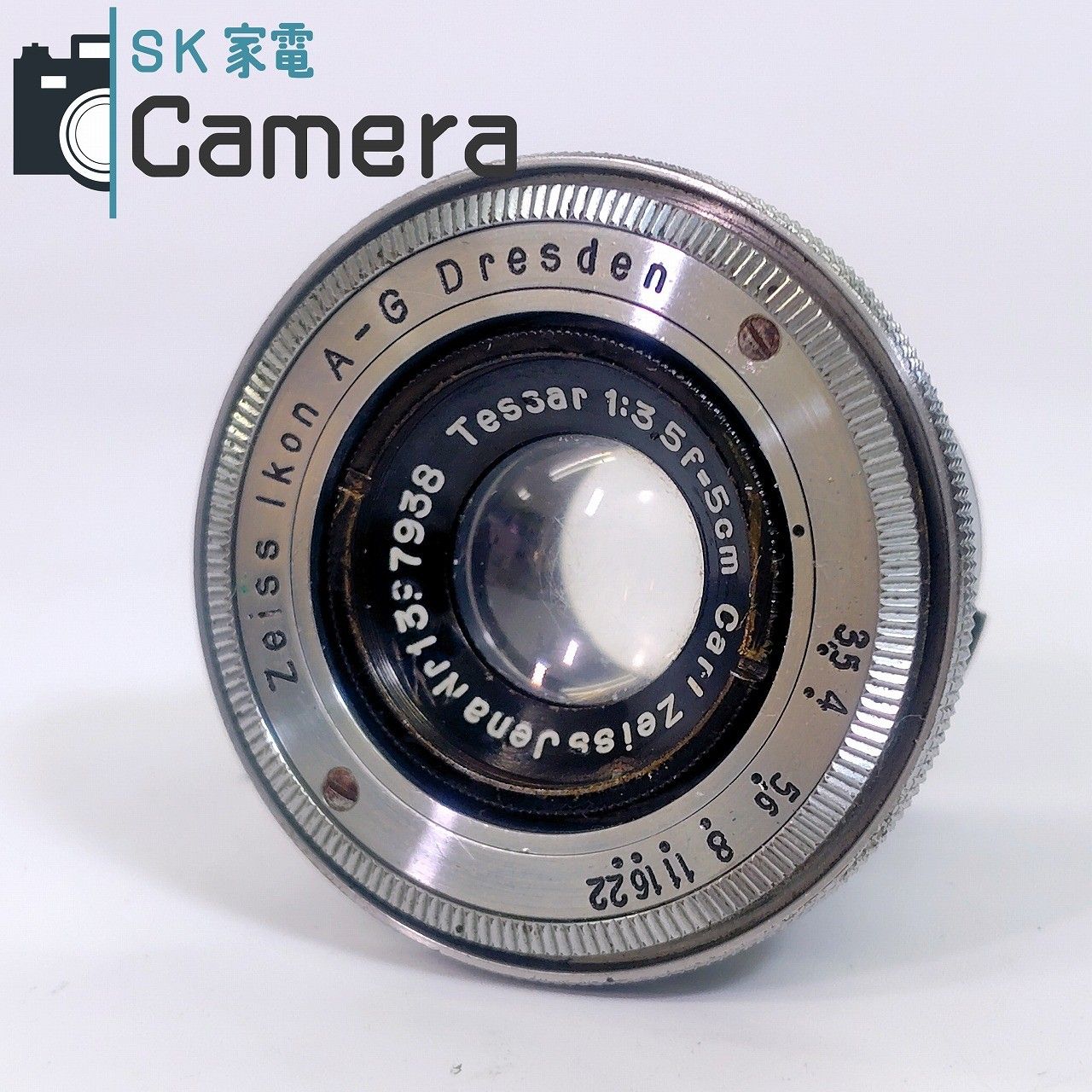 ZEISS IKON A-G Dresden Carl Zeiss Tessar 5cm F3.5 コンタックス C 沈胴