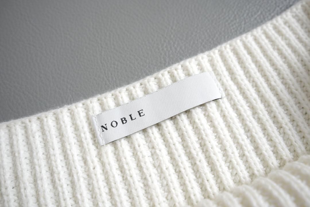 310t*美品 ノーブル NOBLE 片畦ボートネックプルオーバー - メルカリ