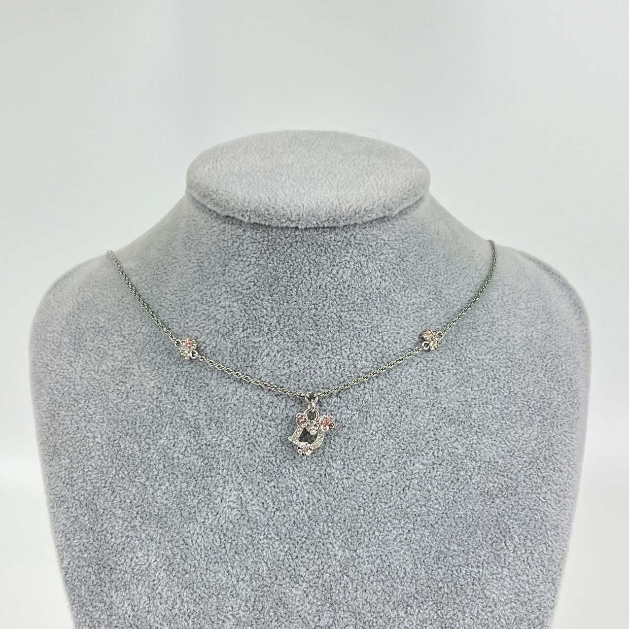 CHRISTIAN DIOR クリスチャン ディオール ロゴ ラインストーン ペンダント ネックレス レディース【中古商品】Necklace  HIBUOCHI VINTAGE - メルカリ