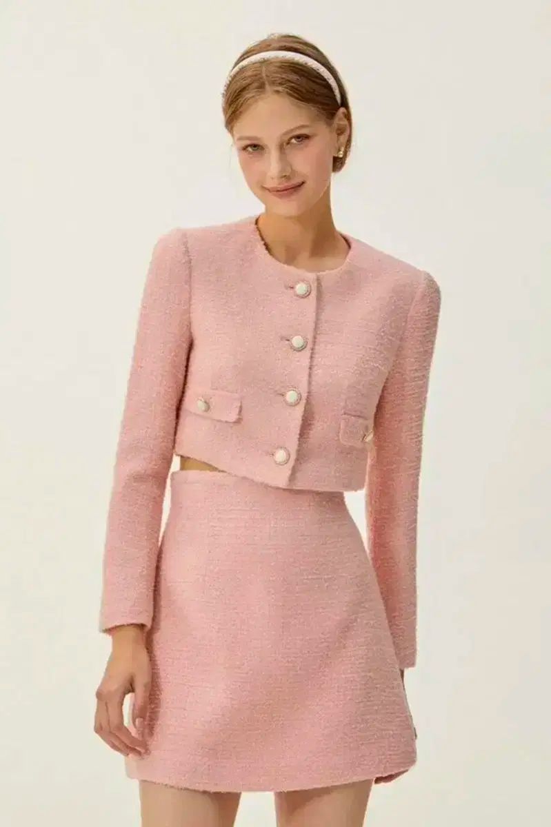 イヴァナヘルシンキ ツイードセット - ピンク s