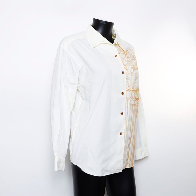 Christian Dior ロゴプリント長袖シャツ 42 Christian Dior ロゴ