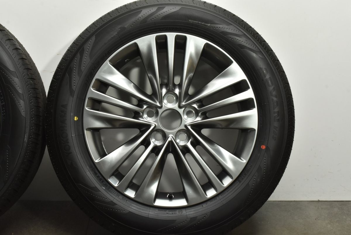 【現品限り】 製 新車外し品 トヨタ 40 アルファード 純正 18in 7J 40 PCD120 ヨコハマ ADVAN V03 225 60R18 ヴェルファイア 流用 バリ溝