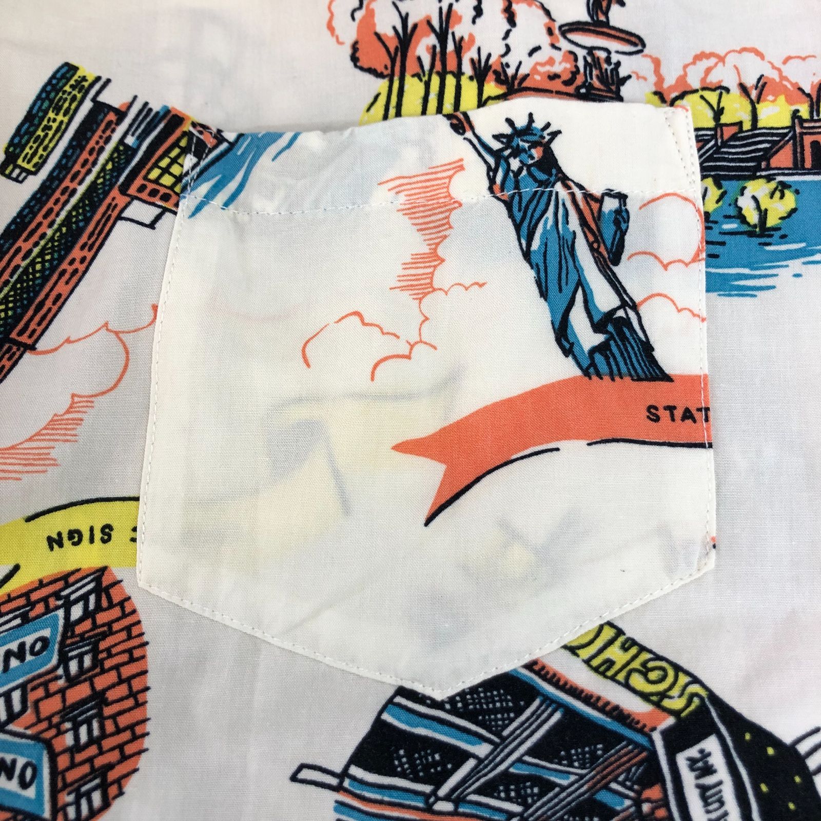 69.Schott アロハシャツ NEWYORK MAP 【店舗併売品】