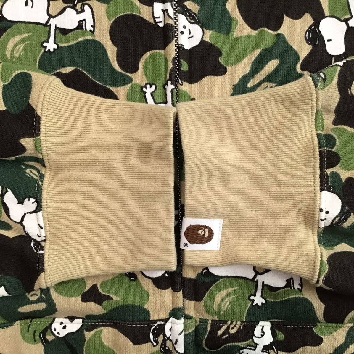 ☆XL☆ SNOOPY × BAPE ABC camo パーカー a bathing ape bape full zip 