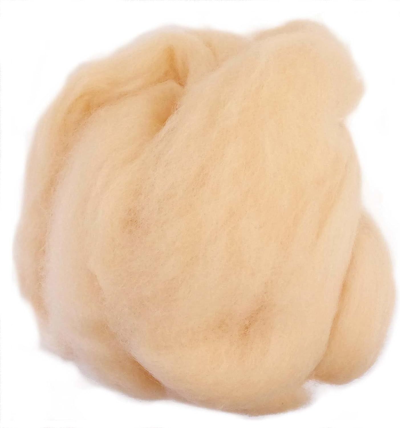 フェルト羊毛 ハマナカ ナチュラルブレンド（H440-008） 803.キャメル (H)_5b_