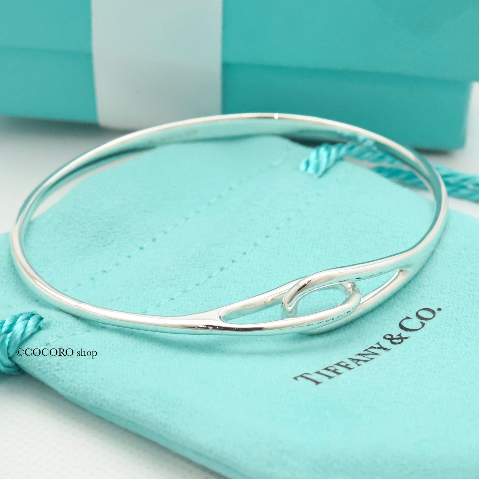 ティファニー TIFFANY&Co. ダブル ループ バングル AG925