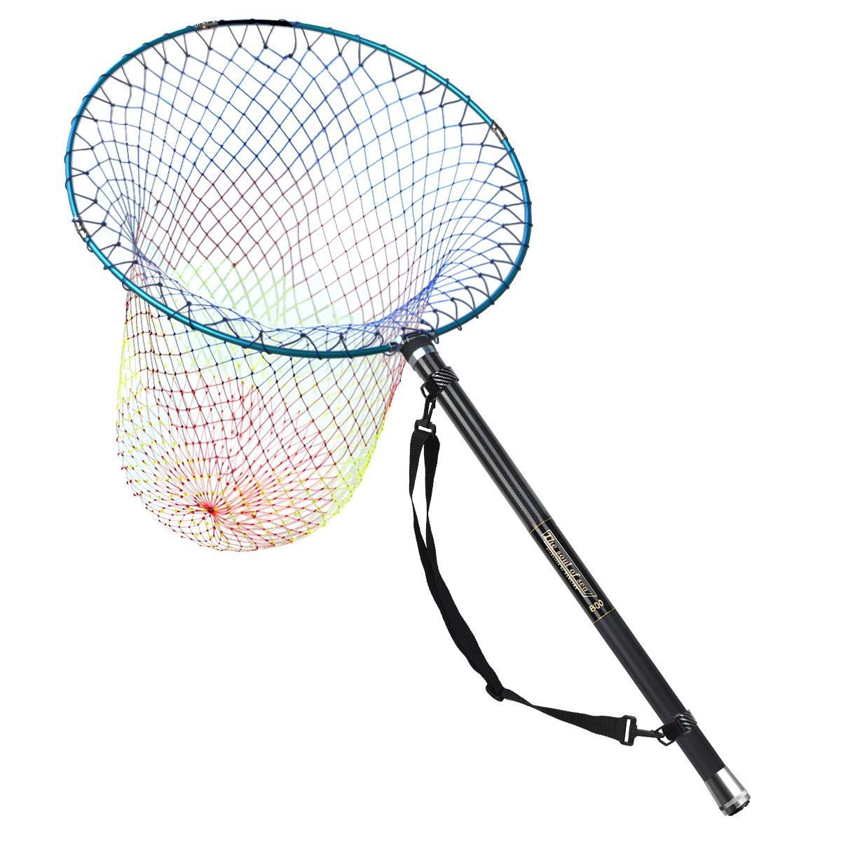 Style 8.55m 柄800cm＋枠55cm SANLIKE 磯玉セット 玉網 伸縮 小継玉の柄 カーボン 超軽量 釣りタモ 玉ノ柄 ランディングポール 淡水海水両用 8m