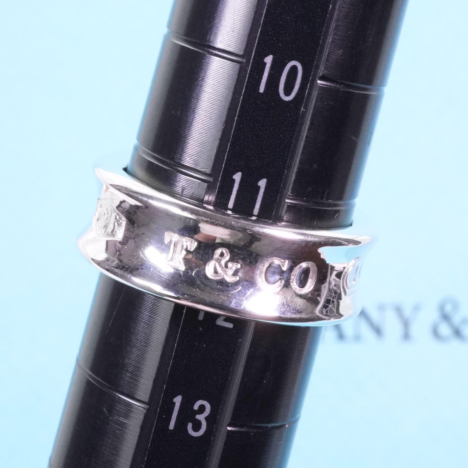 Tiffany& Co.ティファニー ナローリング チタンブラック 10号 極美品