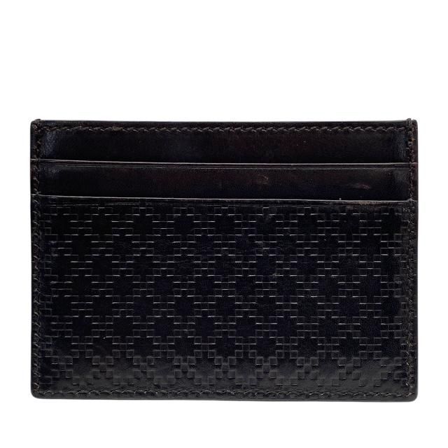 GUCCI グッチ 250466 ディアマンテ カードケース パスケース 名刺入れ コンパクト レザー ダークブラウン