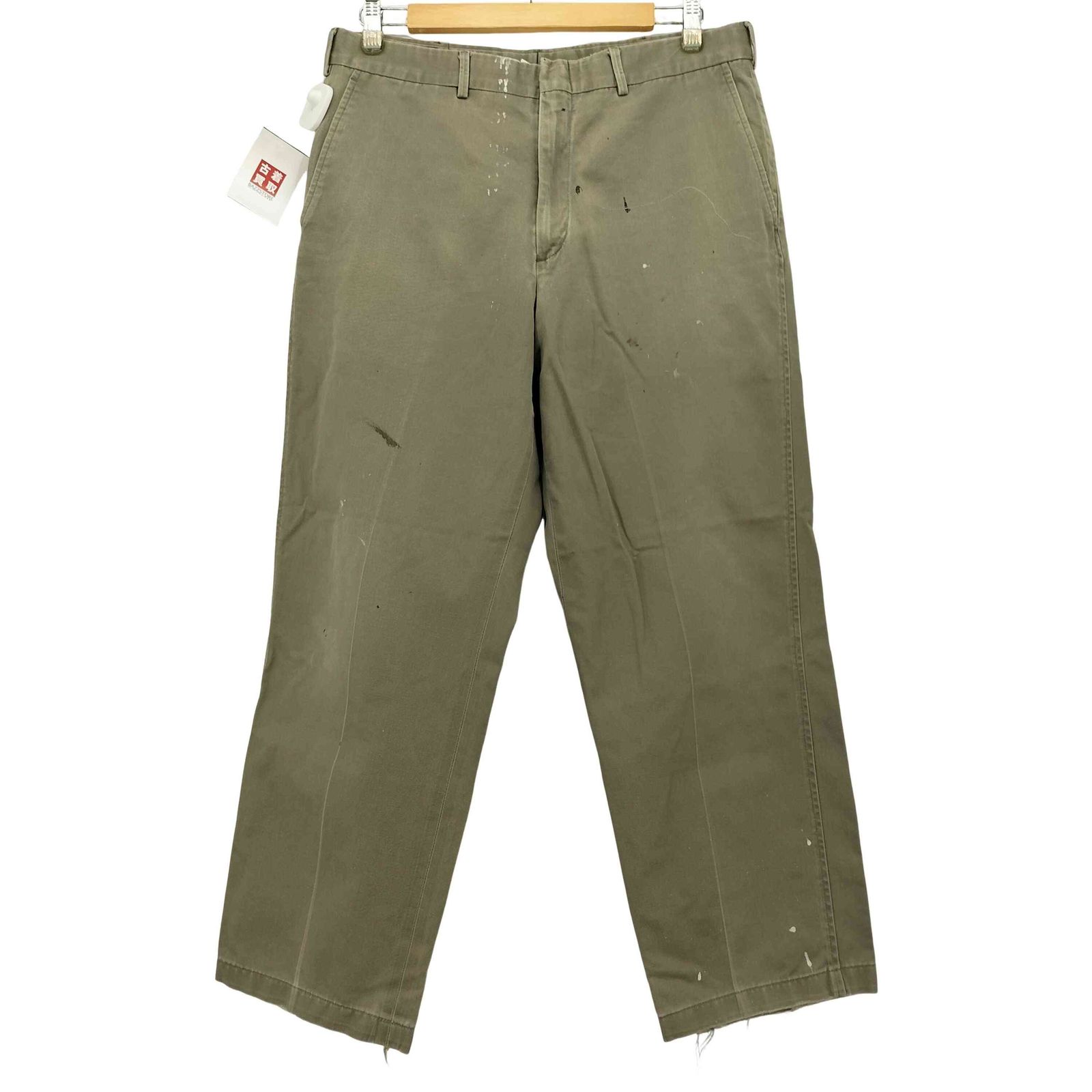 ランズエンド LANDS END 90S ペイント加工 チノ パンツ メンズ US：34-35 