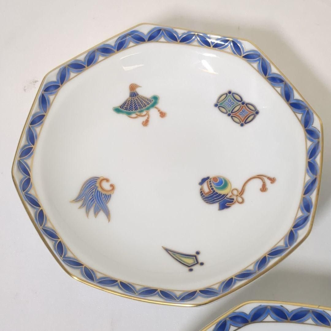 香蘭社 宝づくし 銘々皿 八角揃皿 宝つくし 724-FVA5 5枚