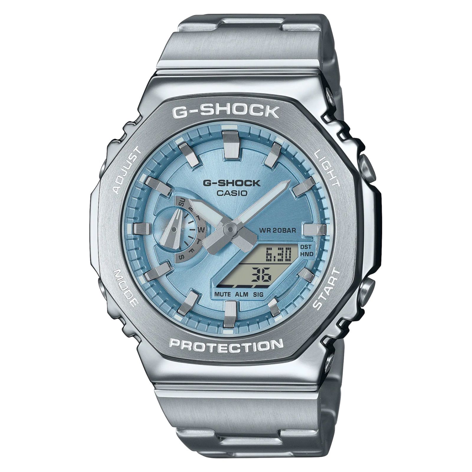 카시오 G-SHOCK GM-2110D-2AJF 신제품 국산 정품 씬 메탈 밴드