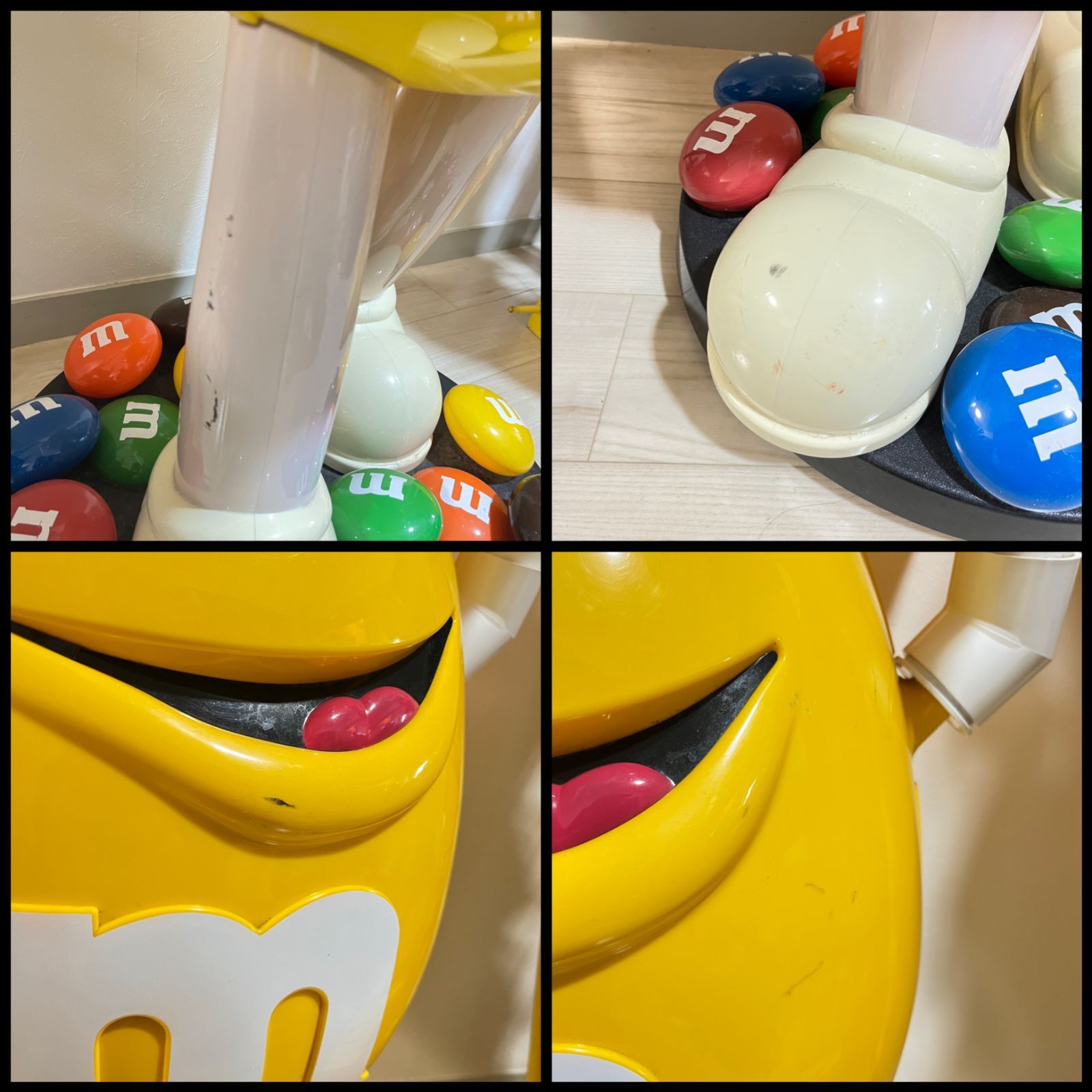 ディスプレイ】m&m's 非売品 ディスプレイ イエロー キャスター付き