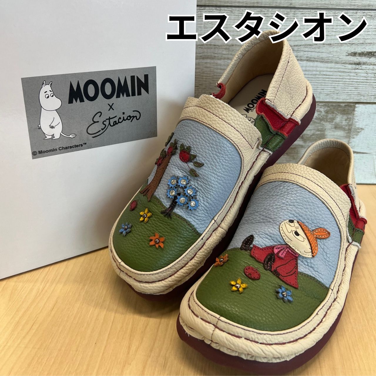 MOOMIN×Estacion ムーミン×エスタシオン リトルミィレザースリッポン TGE625