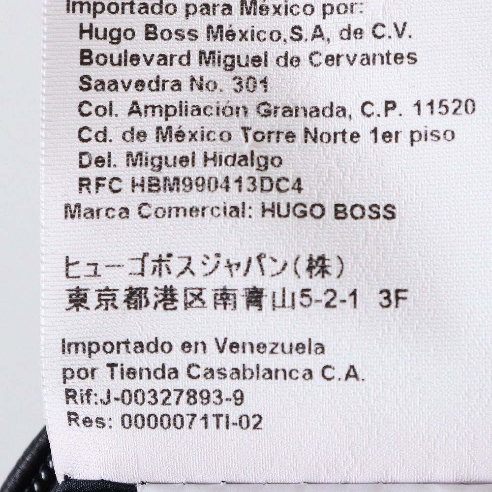 HUGO BOSS レザーシングルライダースジャケット サイズ48 ブラック