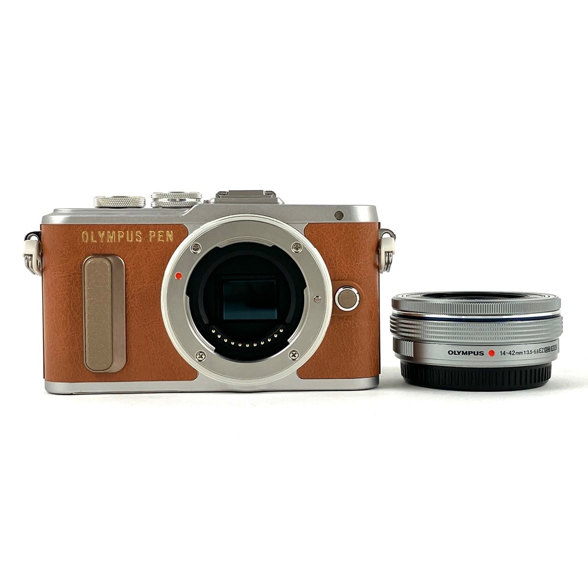 オリンパス OLYMPUS PEN E-PL8 14-42mm EZレンズキット ブラウン デジタル ミラーレス 一眼カメラ 【中古】 - メルカリ