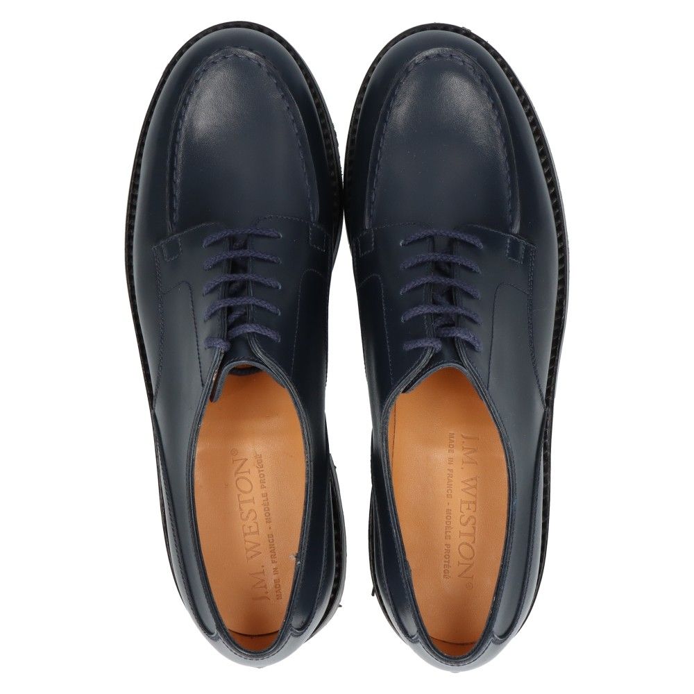 J.M.WESTON (ジェイエムウエストン) #641 GOLF OXFORD BLUE BOXCALF ゴルフ オックスフォード レザーシューズ  【純正シューツリー付き】 31‐165‐641 ネイビー - メルカリ