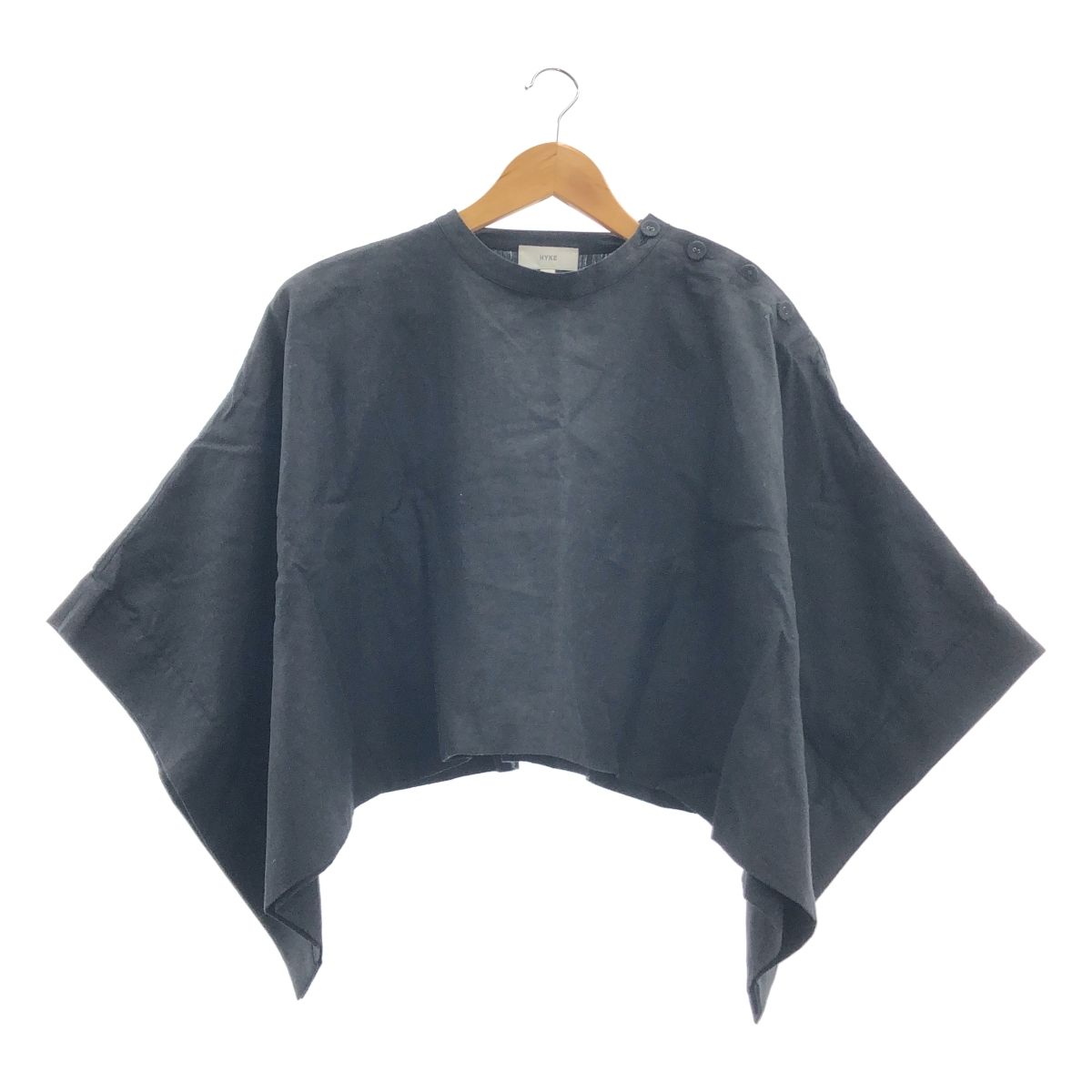 HYKE / ハイク | LINEN PONCHO リネン ポンチョ オーバーサイズ プル