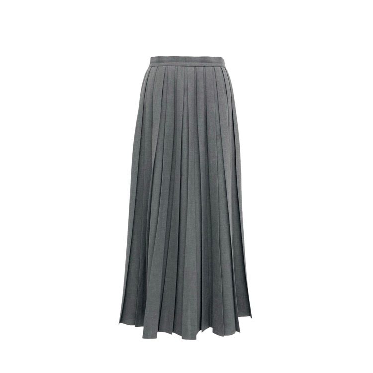 ENFOLD エンフォルド BOX-PLEATS SKIRT ボックスプリーツスカート グレー 38 300GA231-2790