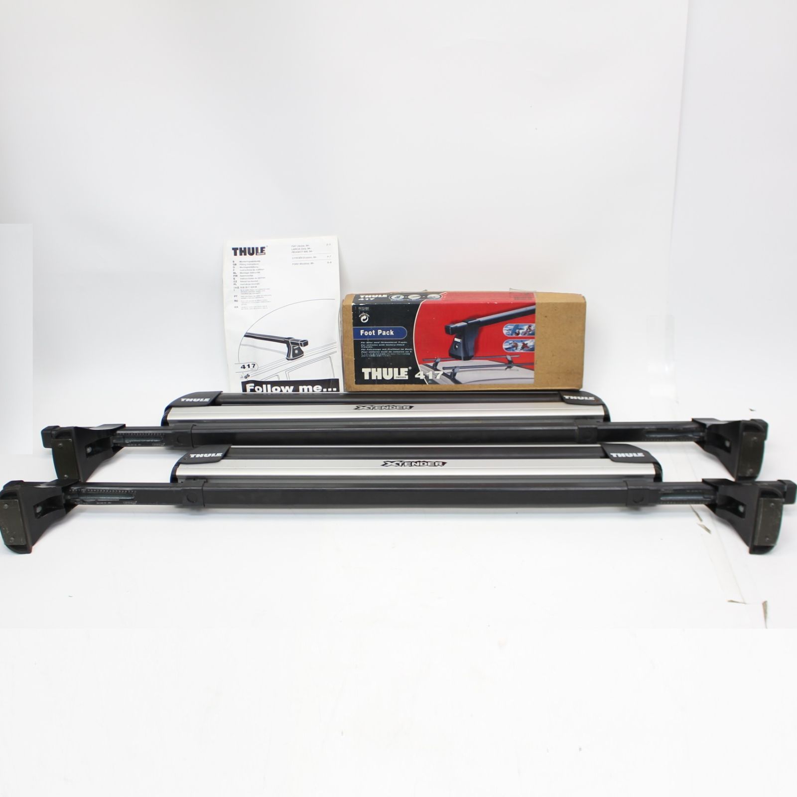 558)THULE スーリースキースノーボード キャリアセット フット TH417 