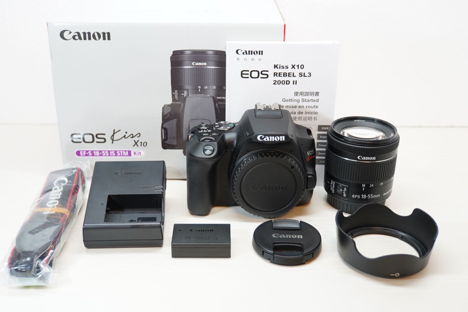 Canon デジタル一眼レフカメラ EOS Kiss X10 標準ズームキット ブラック KISSX10BK-1855ISSTMLK カメラのロジネットワン メルカリ