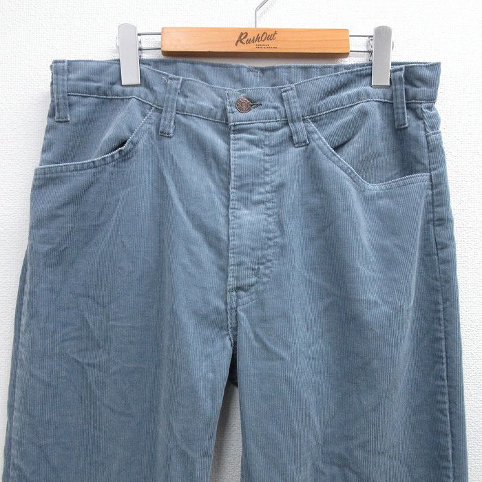 W 34 古着 リーバイス Levis 519 コーデュロイ パンツ メンズ 80 s タロン 薄紺 ネイビー spe 25 oct 15 ボトムス ロング