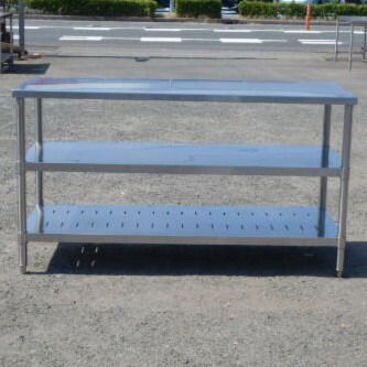 業務用 ステンレス 作業台 W150 D60 H83cm 厨房 中棚付
