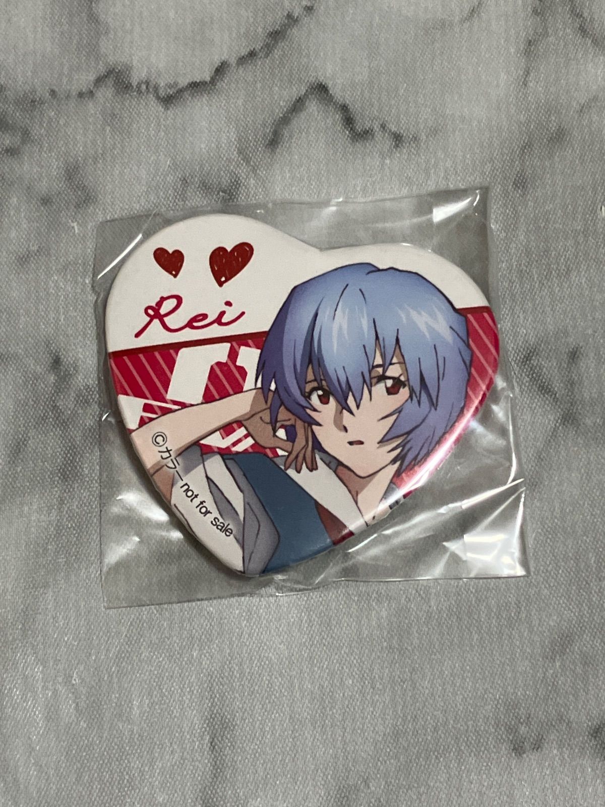 エヴァンゲリオン 綾波レイ ハート缶バッジ チョコレートクランチBOX