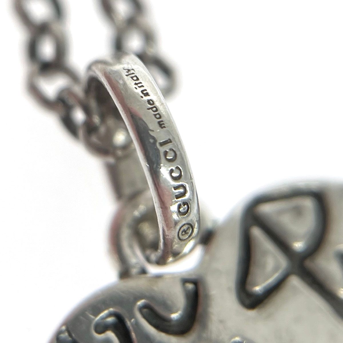 GUCCI グッチ ゴースト SVネックレス シルバーカラー Ag925 レディース