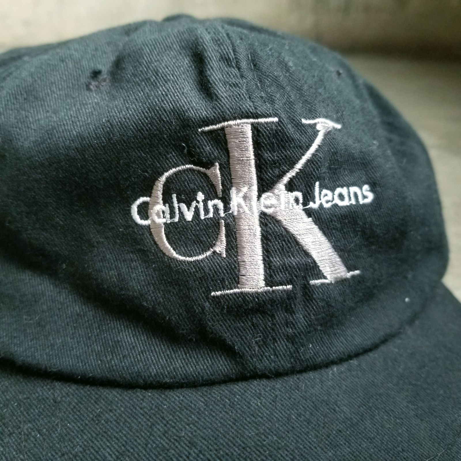 Calvin Klein Jeans 90s ロゴ刺繍キャップ USA製 カルバン