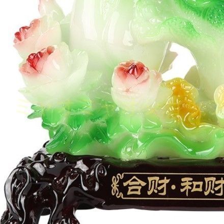 お手頃価格 白菜 はくさい 置物 伝統 富飾り 樹脂製 幸運 長寿 縁起物 魔除け 厄除 開運 幸運 財運 金運 安産祈願 無病息災 子宝 健康運 リビング インテリア 玄関 オフィス