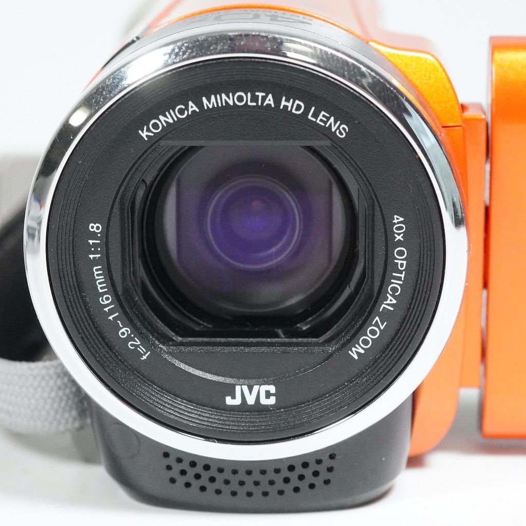レビュー高評価の商品!の商品をすべて JVC /1938 返金保証 動作OK オレンジ GZ-E600-D Everio Victor ビデオカメラ