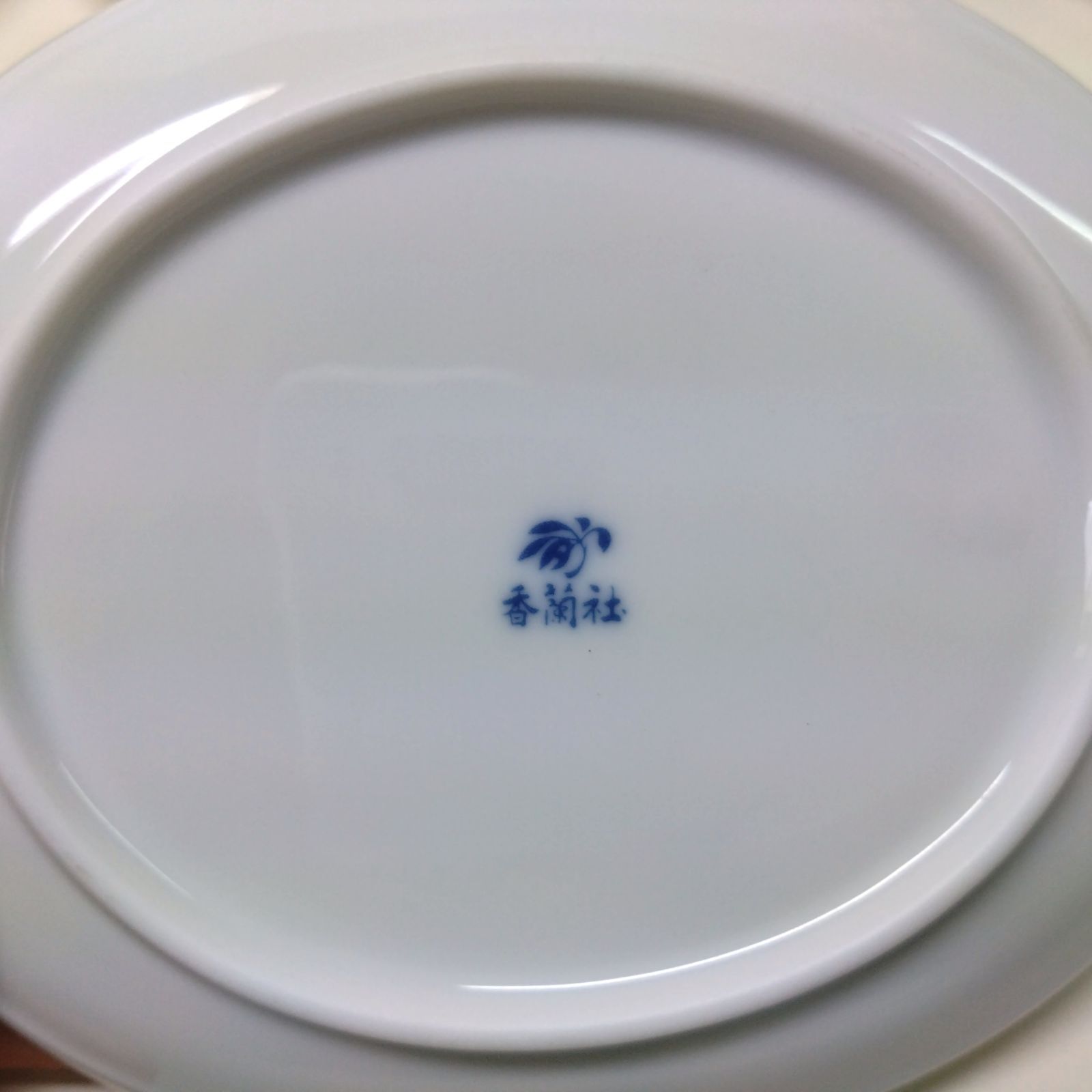 香蘭社 サムシングブルー 30センチ 楕円皿 5枚-