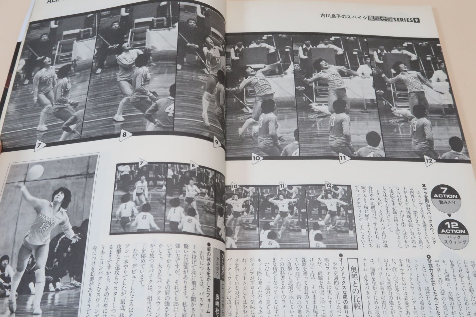 月刊バレーボール・1980年12月号/中田久美15歳・大谷佐知代15歳・須藤