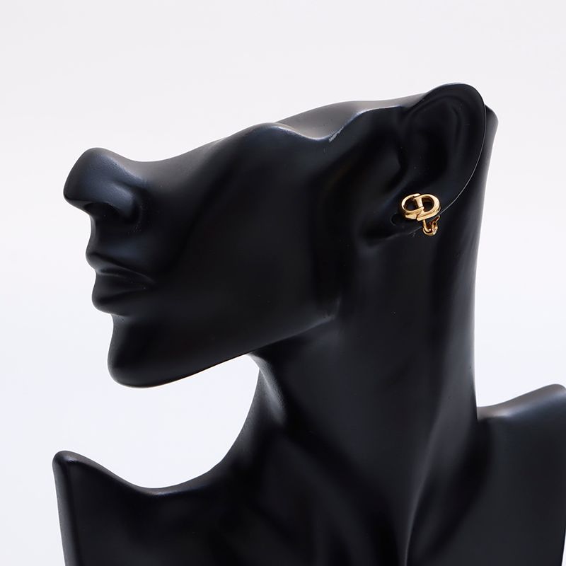 Christian Dior◇イヤリング/-/BLK/レディース レディース