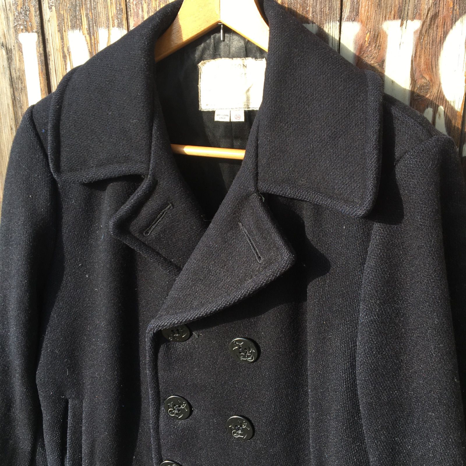 70s Vintage USA製【Schott】ビンテージ ショット ピーコート Pコート◆Size:US-34【USED】